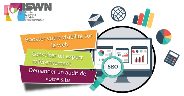 Institut Supérieur du Web et du Numérique (ISWN) Logo