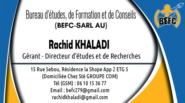 Bureau d'études (BEFC-SARL)