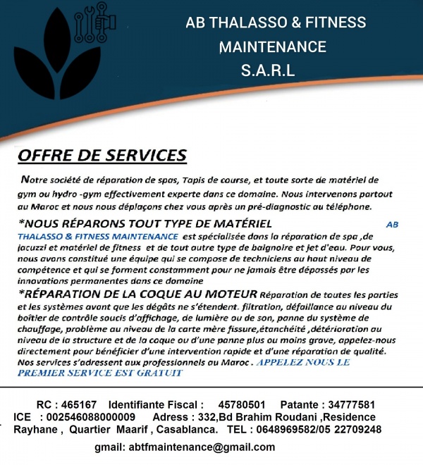 AB THALASSO ET FITNESS MAINTENANCE    S.A.R.L